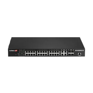 Edimax GS-5424PLC V2 Netzwerk-Switch Managed Gigabit Ethernet (10/100/1000) Power over Ethernet (PoE) 1U Schwarz