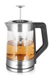 Emerio WK-122730 Wasserkocher 1,7 l 2200 W Schwarz, Silber, Transparent