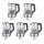 Emerio WK-122730 Wasserkocher 1,7 l 2200 W Schwarz, Silber, Transparent