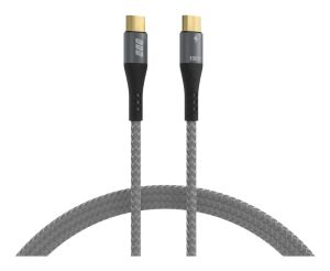 EFB Elektronik USB-CC-00001 USB Kabel USB 2.0 0,5 m USB C 0,48 Gbit/s 100 W Schwarz, Grau