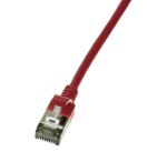 LogiLink Slim U/FTP Netzwerkkabel Rot 0,3 m Cat6a U/FTP...