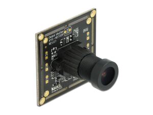 DeLOCK USB 2.0 Kameramodul mit Global Shutter schwarz / weiß 0,92 Megapixel 36° V6 Fixfokus