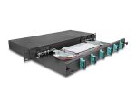 DELOCK 19" LWL Spleißbox 6x SC DX OM3 1HE spleißfer. Kompl.