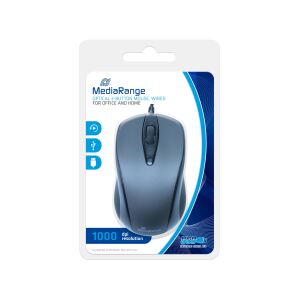 MediaRange MROS201 Maus Büro Beidhändig USB Typ-A Optisch 1000 DPI