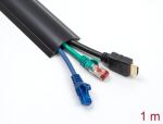 DELOCK Kabelkanal selbstklebend 30 x 8 mm 1m schwarz