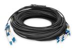 Digitus Vorkonfektionierte Glasfaser Universal Breakout Kabel, Singlemode OS2, 8 Fasern, LC/UPC - LC/UPC