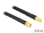 DeLOCK Antennenkabel SMA Stecker zu SMA Buchse LMR/CFD300 0,9 m low loss