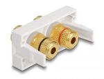 DeLOCK Easy 45 Modul 2 x Polklemme, Farbring rot /...