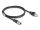 DELOCK M12 Kabel X-kodiert 8 Pin St. zu St. PVC 1 m