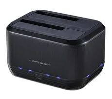 LC-Power LC-DOCK-U3-III Speicherlaufwerk-Docking-Station USB 3.2 Gen 1 (3.1 Gen 1) Type micro-B Schwarz