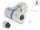 DeLOCK M12 Steckverbinder A-kodiert 3 Pin Buchse zur Montage mit Schraubanschluss 90° gewinkelt Metall