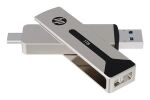PNY 911 Pro USB-Stick 512 GB USB Type-A / USB Type-C 3.2 Gen 2 (3.1 Gen 2) Silber