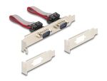 DELOCK Mini PCIe I/O PCIe full size 2x Seriell RS-232 5V/12V