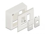 DELOCK Easy 45 Aufputzgehäuse 82x82 mm weiß