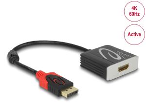 DELOCK Aktiver DisplayPort 1.4 zu HDMI Adapter 4K 60Hz HDR