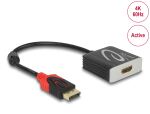 DELOCK Aktiver DisplayPort 1.4 zu HDMI Adapter 4K 60Hz HDR