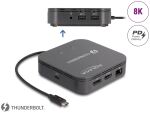 DeLOCK Thunderbolt 3 Mini Dockingstation 8K - DisplayPort / HDMI / USB / LAN / Audio / PD 3.0