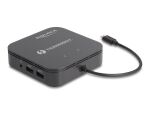 DeLOCK Thunderbolt 3 Mini Dockingstation 8K - DisplayPort / HDMI / USB / LAN / Audio / PD 3.0