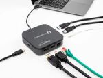 DeLOCK Thunderbolt 3 Mini Dockingstation 8K - DisplayPort / HDMI / USB / LAN / Audio / PD 3.0