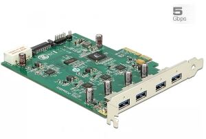 PCI Expr Card Delock 4x USB3.0 ext