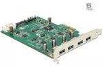 PCI Expr Card Delock 4x USB3.0 ext