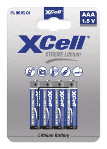 XCell Extreme Lithium FR03 Micro AAA Batterie 4er Blister