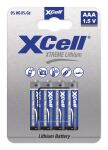 XCell Extreme Lithium FR03 Micro AAA Batterie 4er Blister