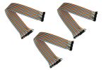 kabelmeister Jumper Wire 40-Pin Bu-Bu 3er-Set 20cm