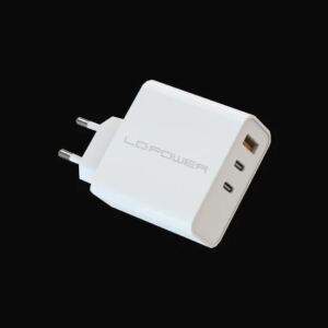 LC-Power LC-GAN-65 Ladegerät für Mobilgeräte Universal Weiß AC Schnellladung Drinnen