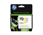 HP 712 3er-Pack Gelb DesignJet Druckerpatrone, 29 ml