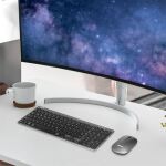 LogiLink ID0215 Tastatur Maus enthalten Heimbüro Bluetooth QWERTZ Deutsch Anthrazit, Grau