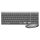 LogiLink ID0215 Tastatur Maus enthalten Heimbüro Bluetooth QWERTZ Deutsch Anthrazit, Grau