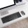 LogiLink ID0215 Tastatur Maus enthalten Heimbüro Bluetooth QWERTZ Deutsch Anthrazit, Grau