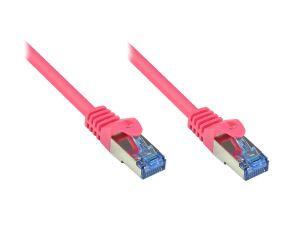 Alcasa Cat6a 0.5m Netzwerkkabel Magenta 0,5 m S/FTP (S-STP)