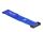 DeLOCK Klett-Kabelbinder mit Schlaufe und Befestigungsöse L 190 x B 25 mm blau 5 Stück