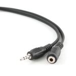 Gembird 1.5 m, 3.5mm/3.5mm, M/F Audio-Kabel 1,5 m Schwarz
