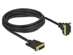 DELOCK DVI Kabel 24+1 Stecker zu 24+1 Stecker gewinkelt 3 m