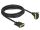 DELOCK DVI Kabel 24+1 Stecker zu 24+1 Stecker gewinkelt 3 m