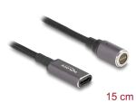 DELOCK Notebook Ladekabel USB Type-C Bu.8 Pin Konnektor 15cm