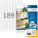 HERMA Etiketten A4 25,4x10 mm weiß extrem stark...
