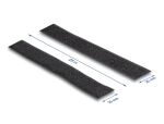 DELOCK Strapazierfähiges Klettband L 25 m x B 25 mm schwarz