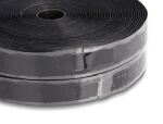 DeLOCK Strapazierfähiges Klettband selbstklebend mit Haft- und Flauschband L 25 m x B 25 mm schwarz