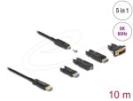 DELOCK Aktives Optisches 5 in 1 HDMI Kabel 8K 60 Hz 10 m