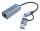 Inca IUTP-01TX Schnittstellen-Hub USB 3.2 Gen 1 (3.1 Gen 1) Type-A + Type-C Blau