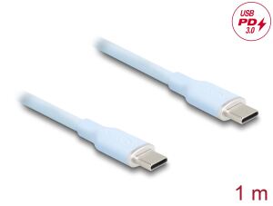 DELOCK USB 2.0 Kabel USB Typ-C St > St PD 3.0 60W 1m blau
