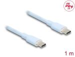 DELOCK USB 2.0 Kabel USB Typ-C St > St PD 3.0 60W 1m blau