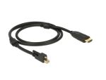 DELOCK Displayport Kabel mini DP -> HDMI St/St 2.00m 4K +Sch
