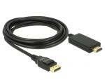 DeLOCK 85318 Videokabel-Adapter 3 m DisplayPort HDMI Schwarz