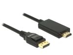 DeLOCK 85318 Videokabel-Adapter 3 m DisplayPort HDMI Schwarz
