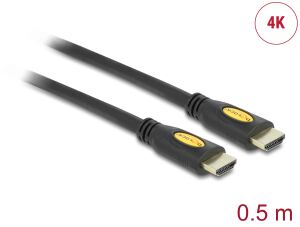 DELOCK HDMI Kabel Ethernet A -> A St/St 0.50m 4K